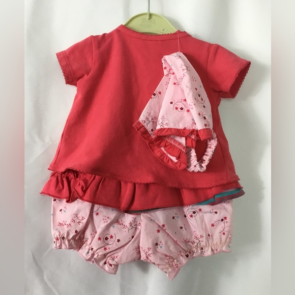Petit Lem Baby Girl Romper 3 Piece Size 3 Month New - Picture 2 of 6